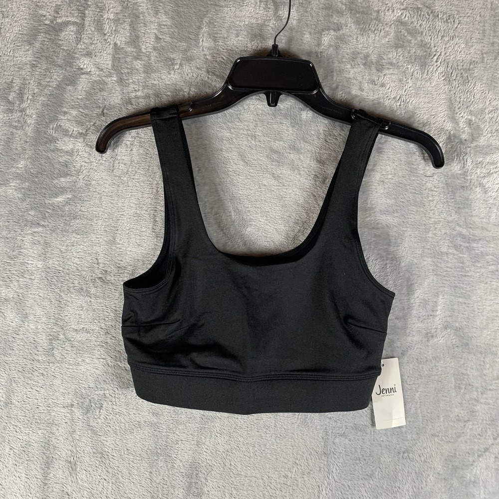 Jenni Women's Sports Bra Small Black Yoga Pilates Althetic Soft